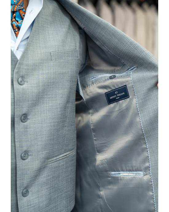 Κοστούμι Artisti Italiani γαλάζιο SLIM FIT