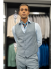 Κοστούμι Artisti Italiani γαλάζιο SLIM FIT