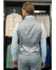 Κοστούμι Artisti Italiani γαλάζιο SLIM FIT