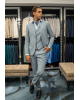 Κοστούμι Artisti Italiani γαλάζιο SLIM FIT
