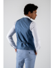 Κοστούμι Black Papigion Milano γαλάζιο με καρό μπλε SLIM FIT