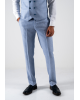 Κοστούμι Black Papigion Milano γαλάζιο με καρό μπλε SLIM FIT