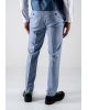 Κοστούμι Black Papigion Milano γαλάζιο με καρό μπλε SLIM FIT