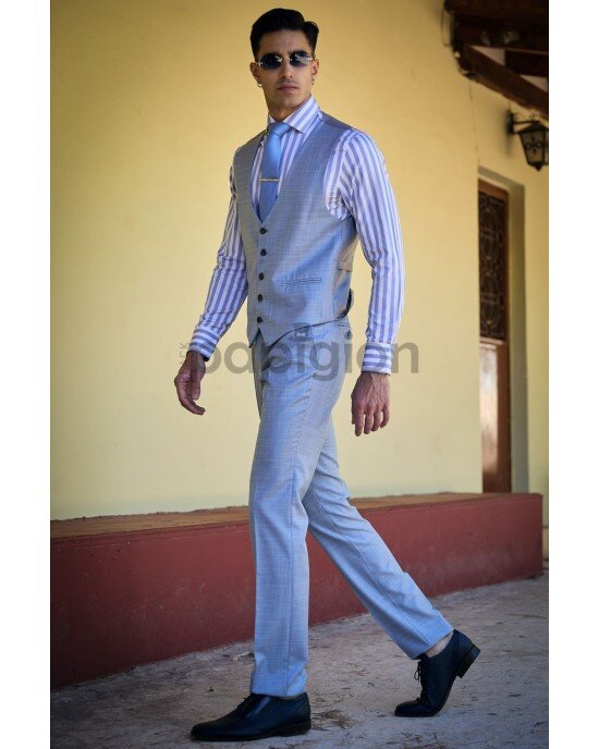 Κοστούμι Fabio Franco γαλάζιο