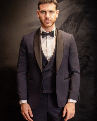 Κοστούμι Michael Kors Tuxedo Shawl μπλε