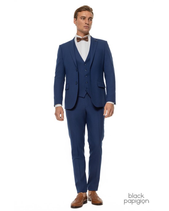 Κοστούμι Black Papigion μπλε SLIM FIT