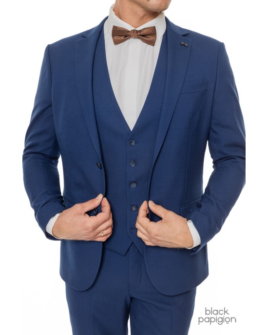 Κοστούμι Black Papigion μπλε SLIM FIT