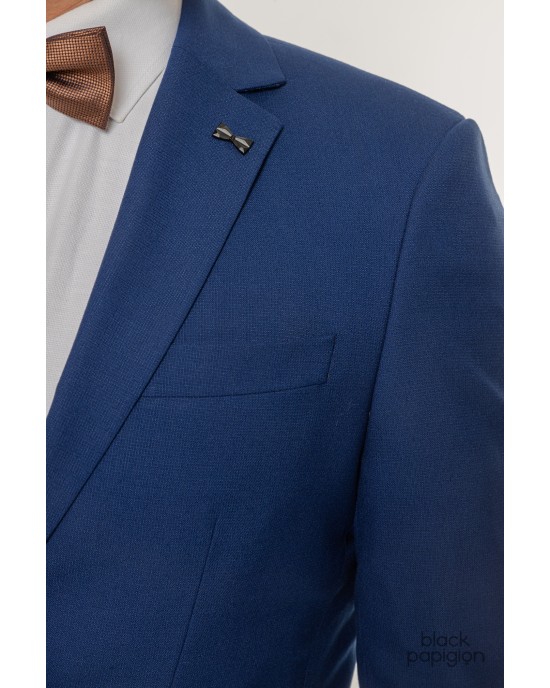 Κοστούμι Black Papigion μπλε SLIM FIT