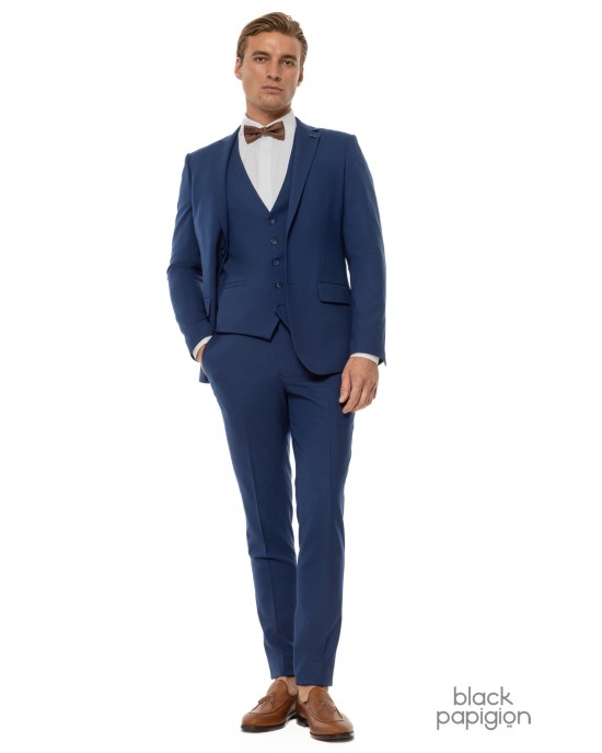 Κοστούμι Black Papigion μπλε SLIM FIT