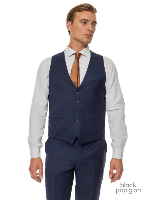 Κοστούμι Black Papigion μπλε SLIM FIT
