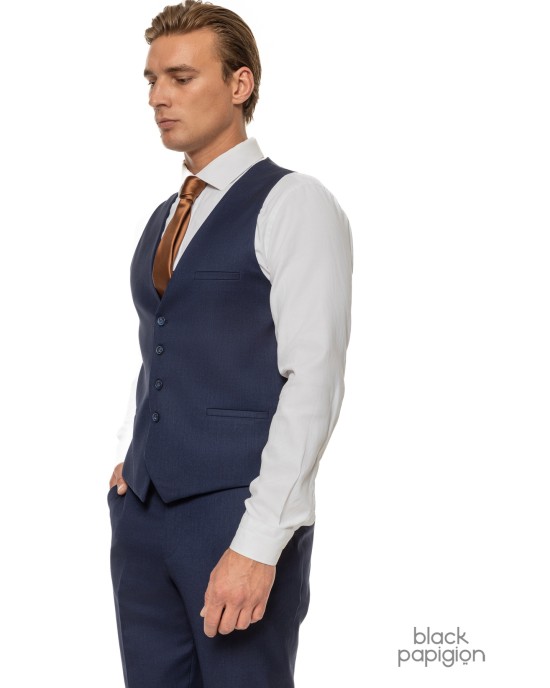 Κοστούμι Black Papigion μπλε SLIM FIT