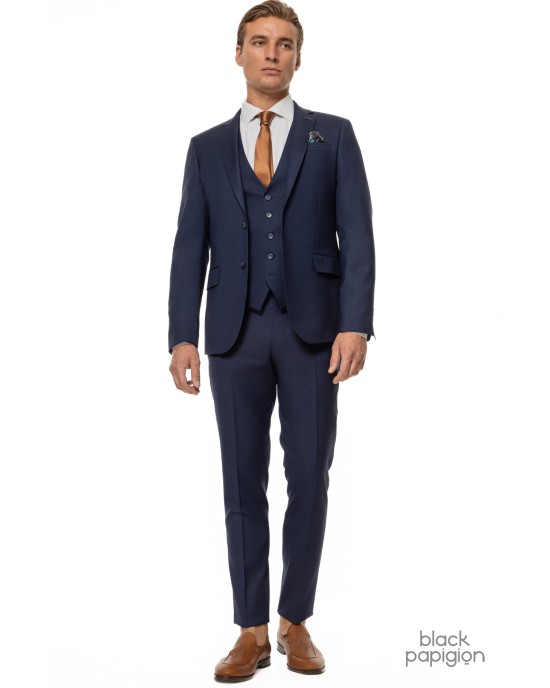 Κοστούμι Black Papigion μπλε SLIM FIT