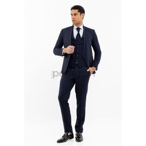 Κοστούμι 19V69 Italia Versace Abbigliamento Mao μπλε