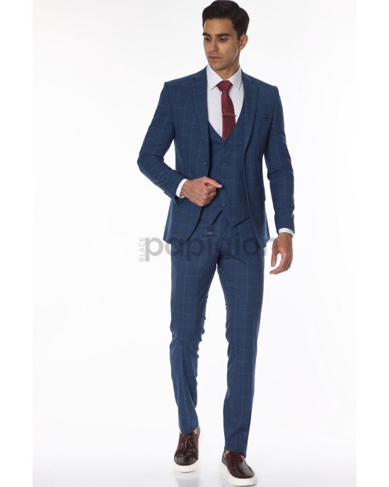 Κοστούμι Fabio Franco μπλε SLIM FIT Κοστούμι Fabio Franco μπλε SLIM FIT