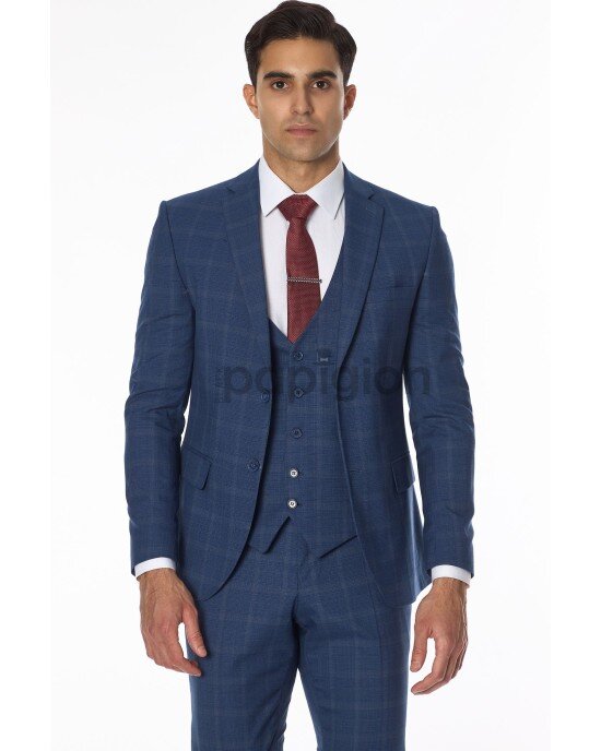 Κοστούμι Fabio Franco μπλε SLIM FIT Κοστούμι Fabio Franco μπλε SLIM FIT