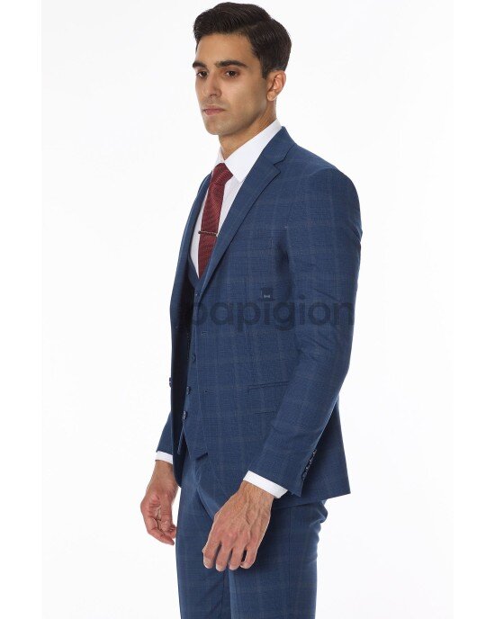 Κοστούμι Fabio Franco μπλε SLIM FIT Κοστούμι Fabio Franco μπλε SLIM FIT