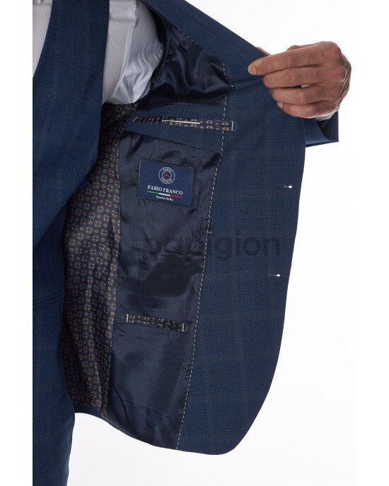 Κοστούμι Fabio Franco μπλε SLIM FIT Κοστούμι Fabio Franco μπλε SLIM FIT