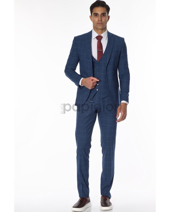 Κοστούμι Fabio Franco μπλε SLIM FIT Κοστούμι Fabio Franco μπλε SLIM FIT