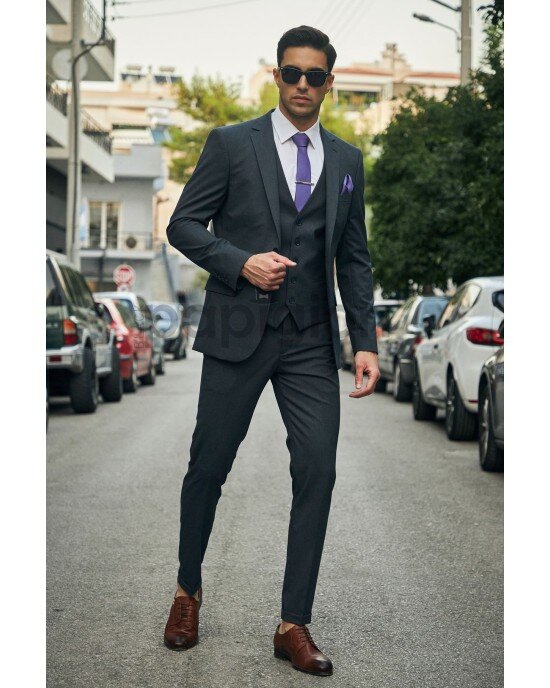 Κοστούμι Vittorio River μπλε SLIM FIT Κοστούμι Vittorio River μπλε SLIM FIT