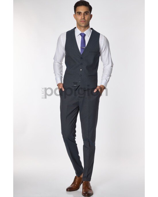 Κοστούμι Vittorio River μπλε SLIM FIT Κοστούμι Vittorio River μπλε SLIM FIT