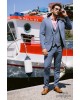 Κοστούμι Black Papigion μπλε SLIM FIT
