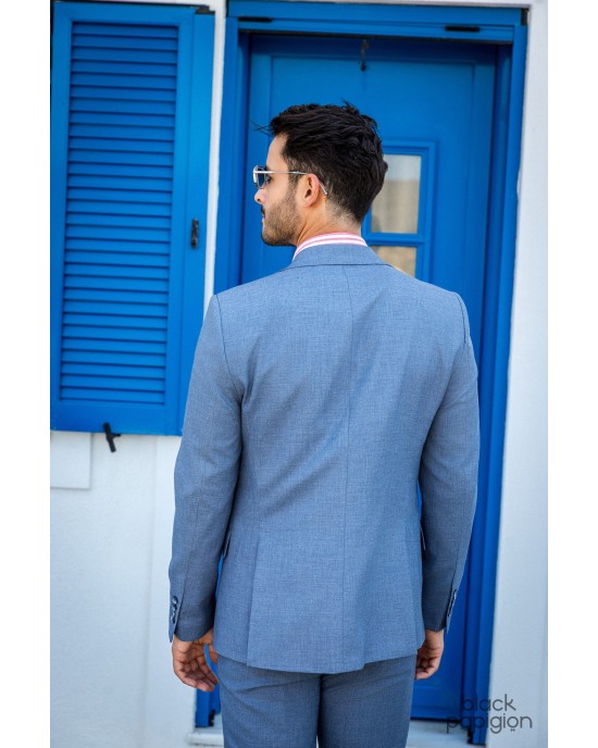 Κοστούμι Black Papigion μπλε SLIM FIT