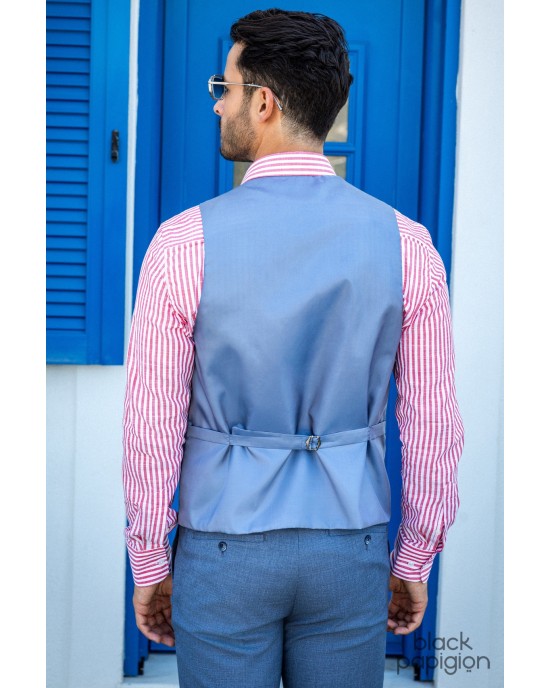 Κοστούμι Black Papigion μπλε SLIM FIT