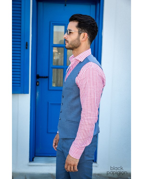 Κοστούμι Black Papigion μπλε SLIM FIT