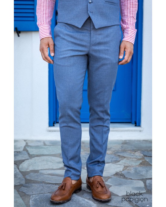 Κοστούμι Black Papigion μπλε SLIM FIT