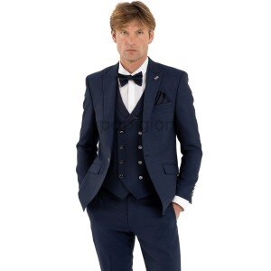 Κοστούμι 19V69 Italia Versace Abbigliamento Fransesco μπλε Κοστούμι 19V69 Italia Versace Abbigliamento Fransesco μπλε