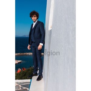 Κοστούμι 19V69 Italia Versace Abbigliamento Fransesco μπλε