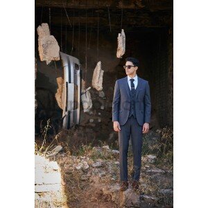 Κοστούμι Vittorio Trento μπλε Κοστούμι Vittorio Trento μπλε