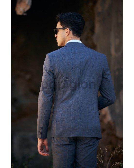 Κοστούμι Vittorio Trento μπλε SLIM FIT
