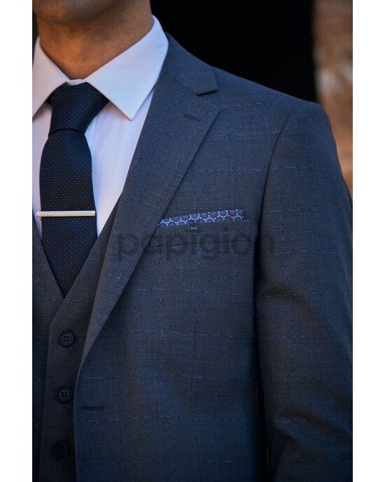 Κοστούμι Vittorio Trento μπλε SLIM FIT