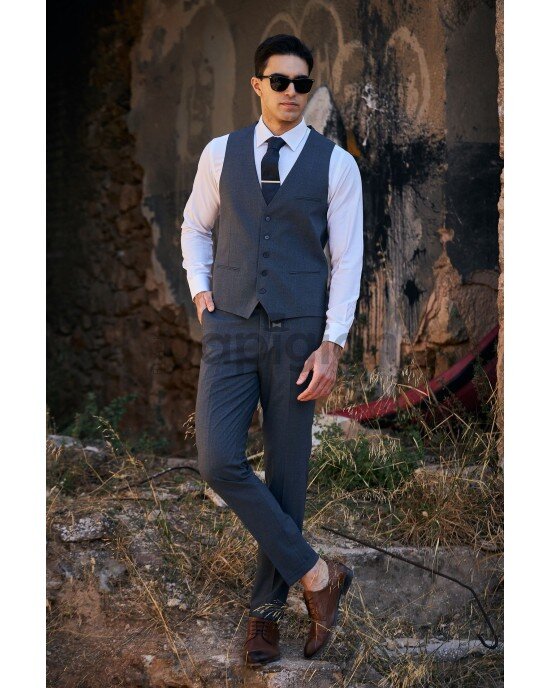 Κοστούμι Vittorio Trento μπλε SLIM FIT