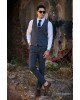 Κοστούμι Vittorio Trento μπλε SLIM FIT