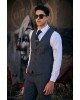 Κοστούμι Vittorio Trento μπλε SLIM FIT