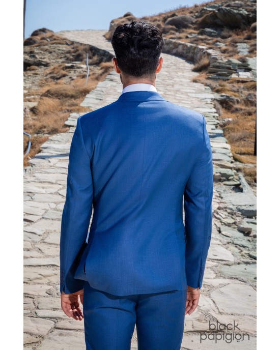 Κοστούμι Black Papigion μπλε SLIM FIT