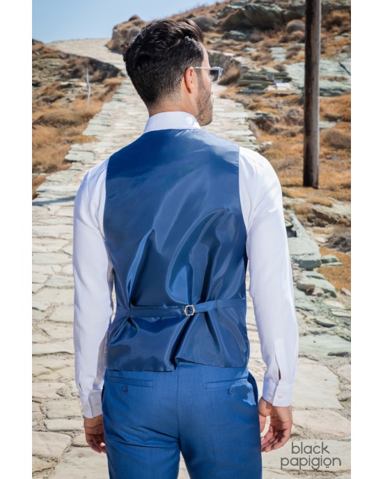 Κοστούμι Black Papigion μπλε SLIM FIT