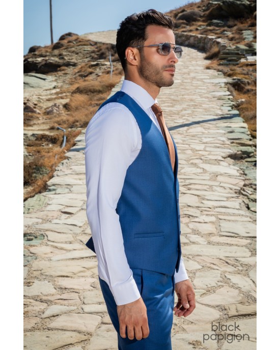 Κοστούμι Black Papigion μπλε SLIM FIT