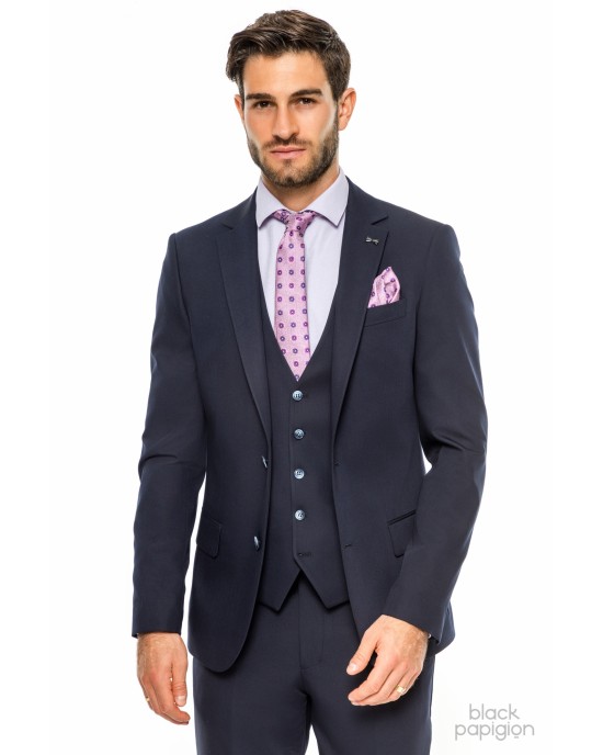 Κοστούμι Black Papigion μπλε SLIM FIT