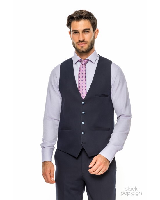 Κοστούμι Black Papigion μπλε SLIM FIT
