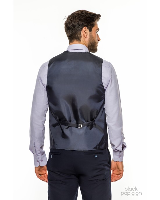Κοστούμι Black Papigion μπλε SLIM FIT