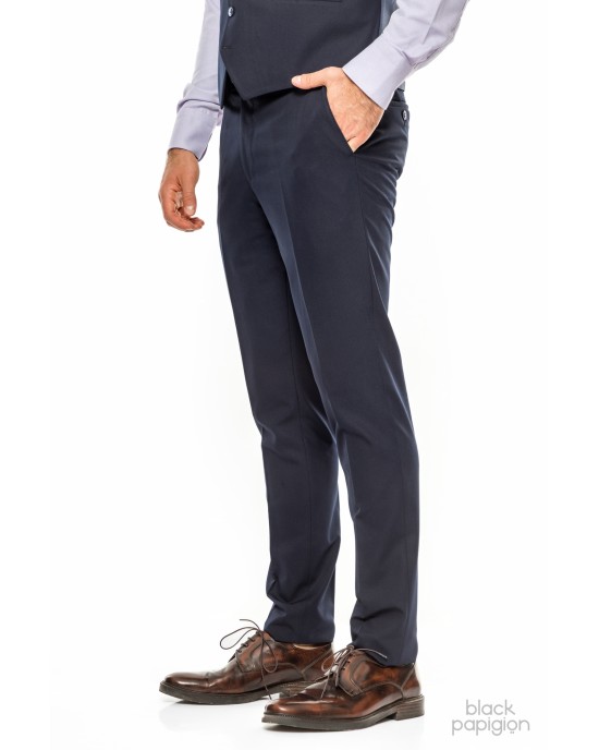Κοστούμι Black Papigion μπλε SLIM FIT