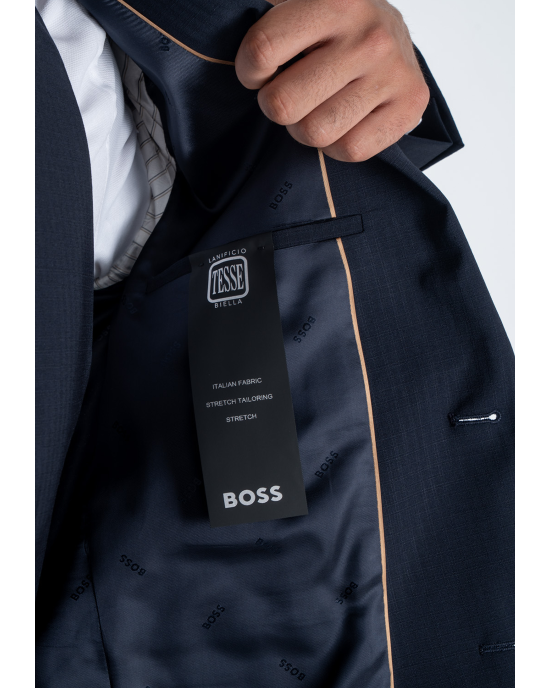 Κοστούμι Boss μπλε SLIM FIT