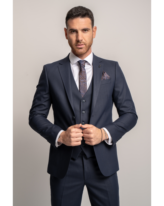 Κοστούμι Black Papigion Toscano μπλε SLIM FIT