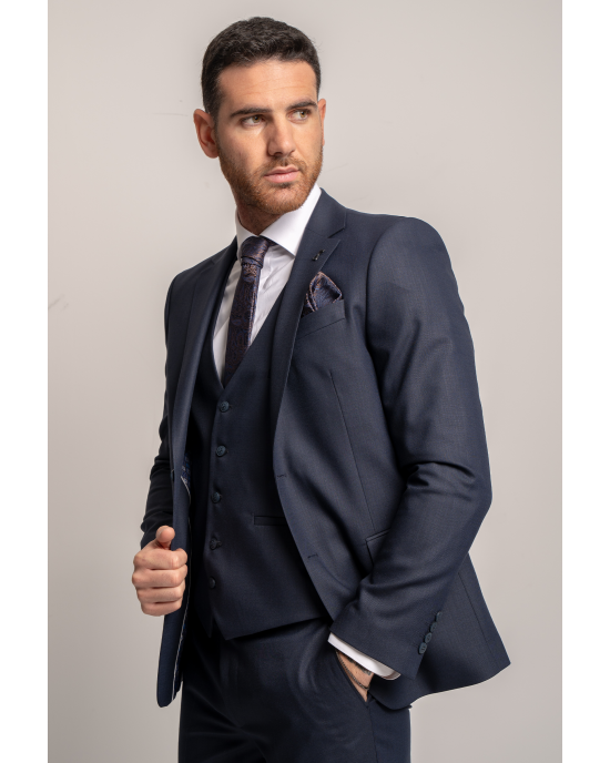 Κοστούμι Black Papigion Toscano μπλε SLIM FIT