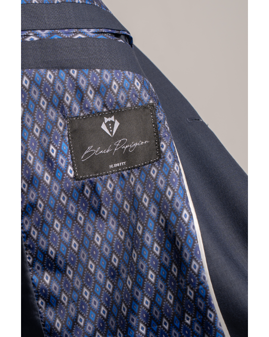 Κοστούμι Black Papigion Toscano μπλε SLIM FIT