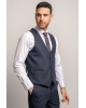 Κοστούμι Black Papigion Toscano μπλε SLIM FIT