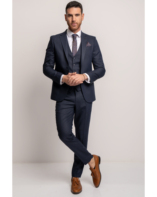 Κοστούμι Black Papigion Toscano μπλε SLIM FIT